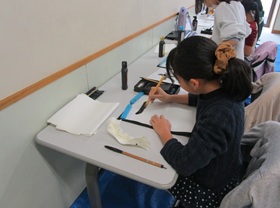 小学生わくわく教室　書き初め２.JPG